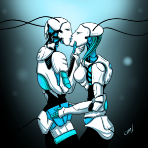 Robot Love Cyan