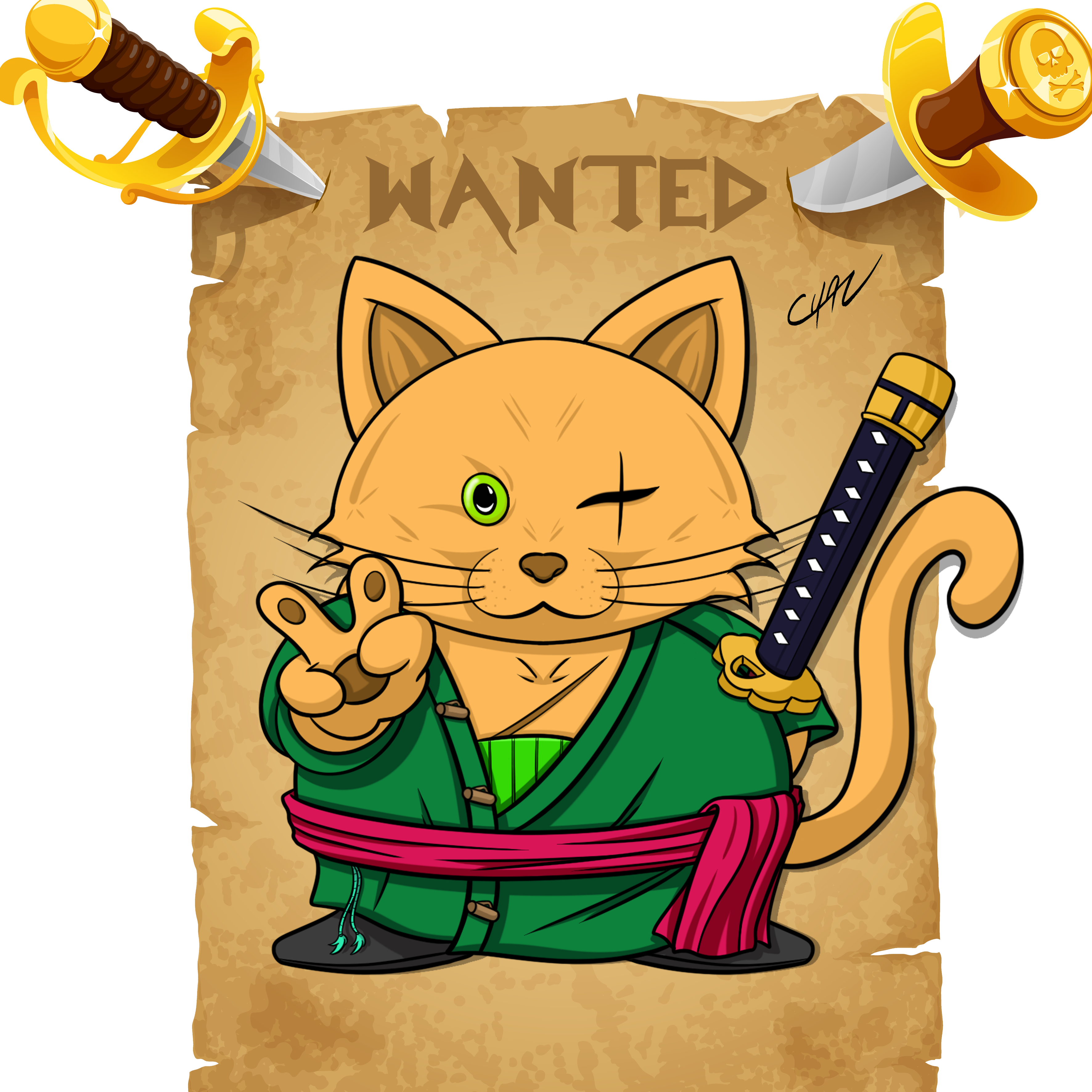 Catymini One Piece Zoro